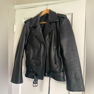 Understated Leather: Leather Jacket in BLACK (Size Medium)